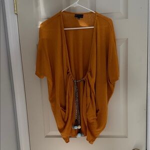 Bzees Orange Women's Cardigan